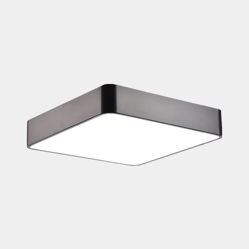 Geometric Shape Ceiling Mounted Fixture Minimalist Metal LED Flush Mount Light for Office Clearhalo 'Ceiling Lights' 'Close To Ceiling Lights' 'Close to ceiling' 'Flush mount' Lighting' 2465019