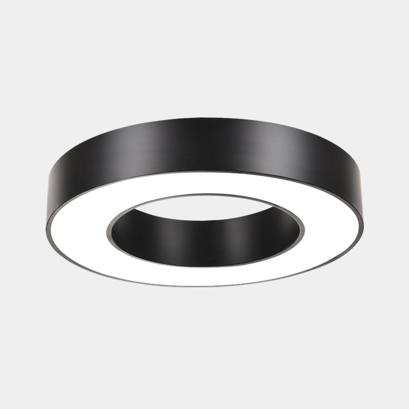 Geometric Shape Ceiling Mounted Fixture Minimalist Metal LED Flush Mount Light for Office Clearhalo 'Ceiling Lights' 'Close To Ceiling Lights' 'Close to ceiling' 'Flush mount' Lighting' 2465022