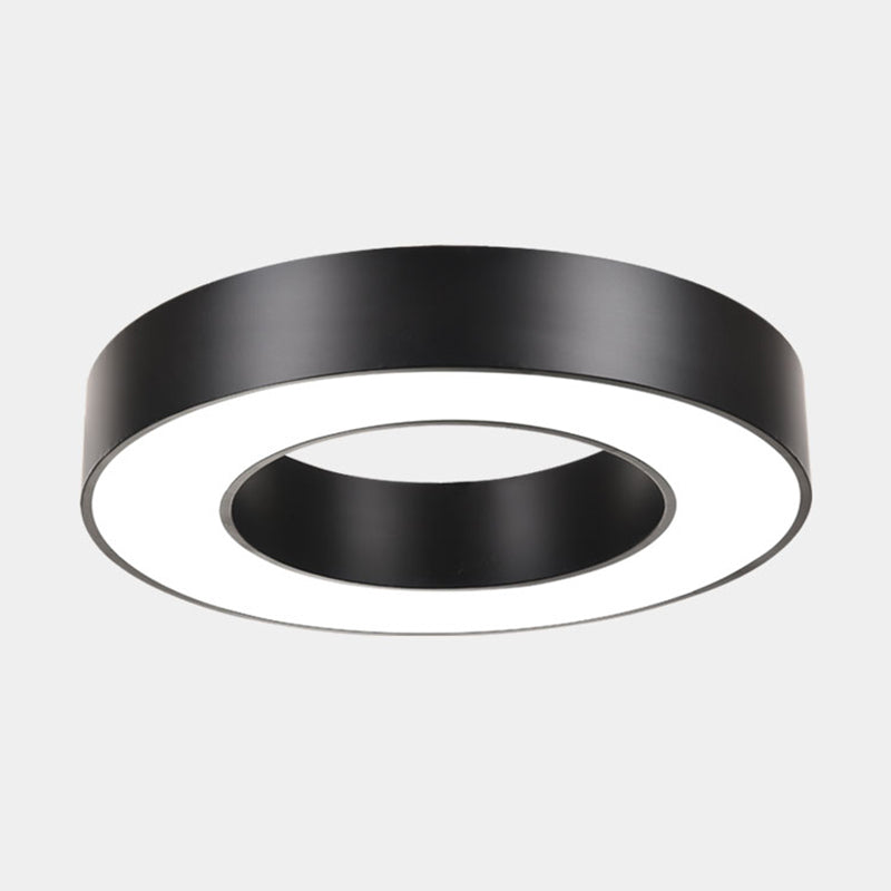 Geometric Shape Ceiling Mounted Fixture Minimalist Metal LED Flush Mount Light for Office Clearhalo 'Ceiling Lights' 'Close To Ceiling Lights' 'Close to ceiling' 'Flush mount' Lighting' 2465023