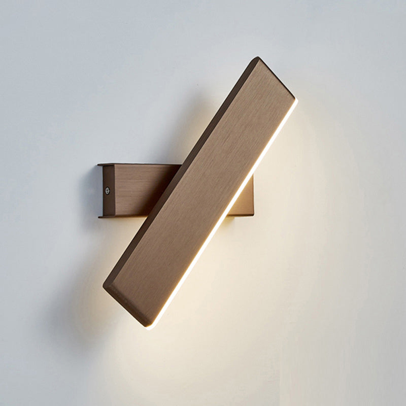 Swivelable Bar Shaped Wall Light Modern Aluminum LED Wall Light Sconce for Bedroom Coffee Clearhalo 'Cast Iron' 'Glass' 'Industrial' 'Modern wall lights' 'Modern' 'Tiffany' 'Traditional wall lights' 'Wall Lamps & Sconces' 'Wall Lights' Lighting' 2465132