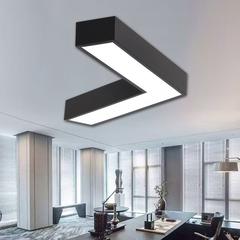 Metal V Shaped Ceiling Flush Mount Light Simplicity LED Flush Light for Reception Room Clearhalo 'Ceiling Lights' 'Close To Ceiling Lights' 'Close to ceiling' Lighting' 2465328