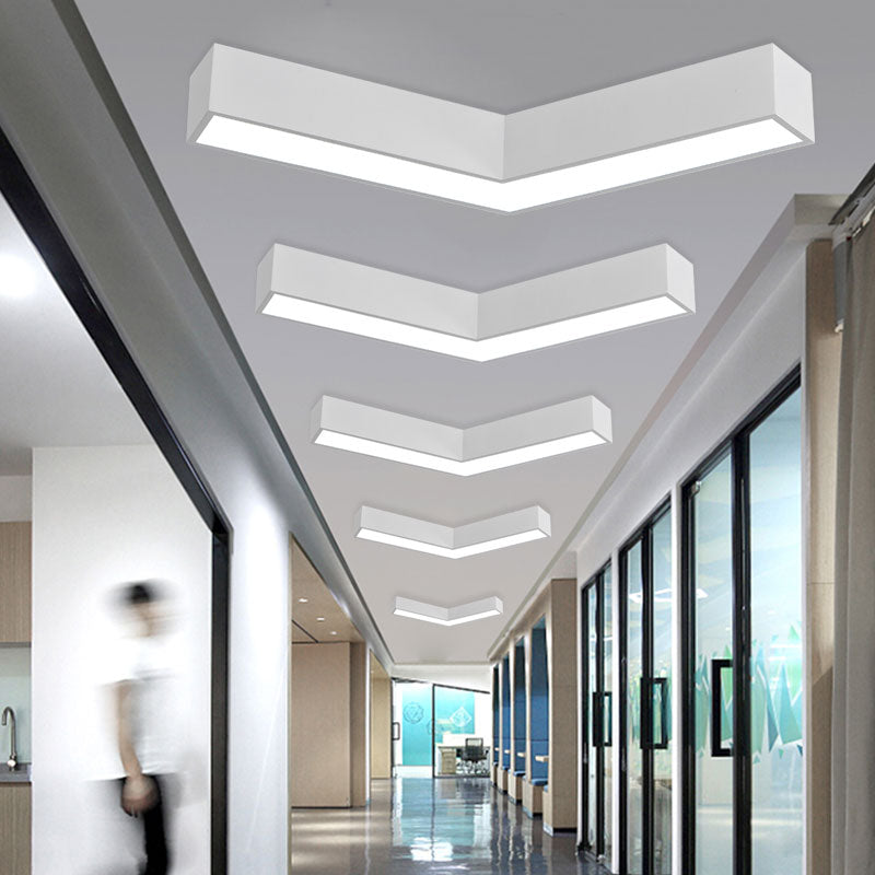 Metal V Shaped Ceiling Flush Mount Light Simplicity LED Flush Light for Reception Room Clearhalo 'Ceiling Lights' 'Close To Ceiling Lights' 'Close to ceiling' Lighting' 2465331