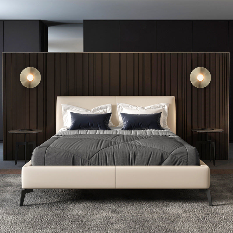 Gold Disk Flush Wall Sconce Postmodern 1-Bulb Metal Wall Light with Ball White Glass Shade Clearhalo 'Cast Iron' 'Glass' 'Industrial' 'Modern wall lights' 'Modern' 'Tiffany' 'Traditional wall lights' 'Wall Lamps & Sconces' 'Wall Lights' Lighting' 2465397