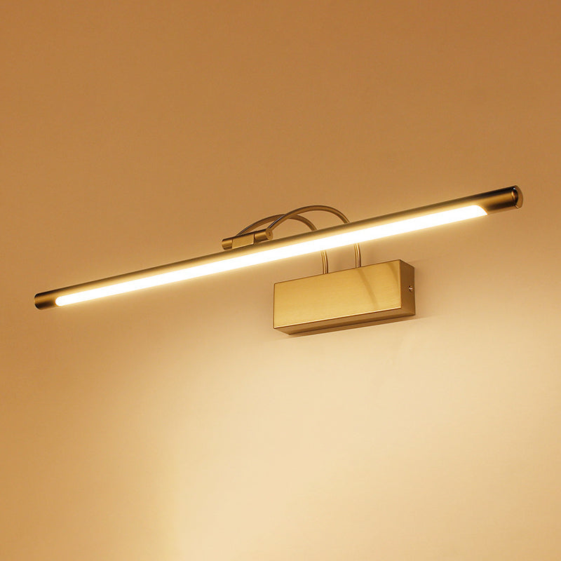 Tubular Vanity Wall Light Fixture Simplicity Acrylic Bathroom LED Sconce Lighting Clearhalo 'Cast Iron' 'Glass' 'Industrial' 'Modern wall lights' 'Modern' 'Tiffany' 'Traditional wall lights' 'Vanity Lights' 'Wall Lights' Lighting' 2465484