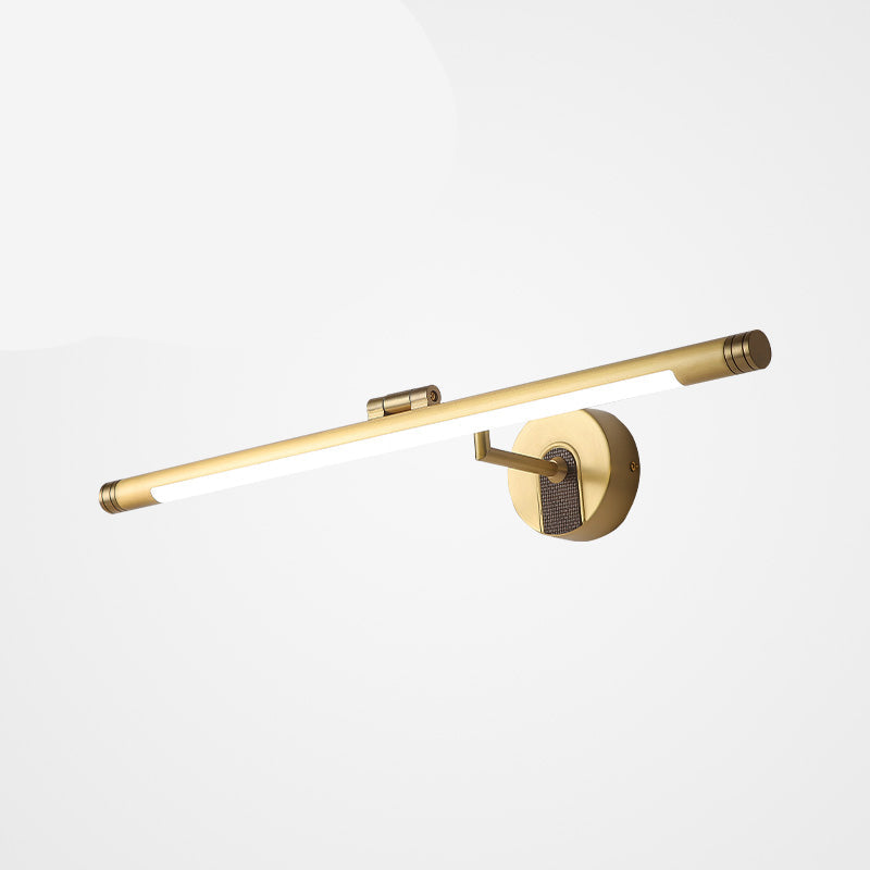 Swingable Metal Tubular Vanity Light Vintage LED Wall Sconce Light Fixture for Bath Clearhalo 'Cast Iron' 'Glass' 'Industrial' 'Modern wall lights' 'Modern' 'Tiffany' 'Traditional wall lights' 'Vanity Lights' 'Wall Lights' Lighting' 2465547