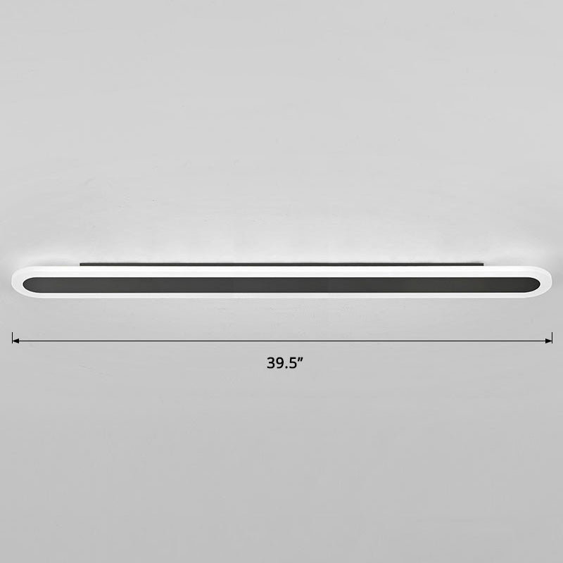 Acrylic Bar Shaped Wall Lighting Nordic Style LED Surface Wall Sconce for Corridor Clearhalo 'Modern wall lights' 'Modern' 'Wall Lamps & Sconces' 'Wall Lights' Lighting' 2466042