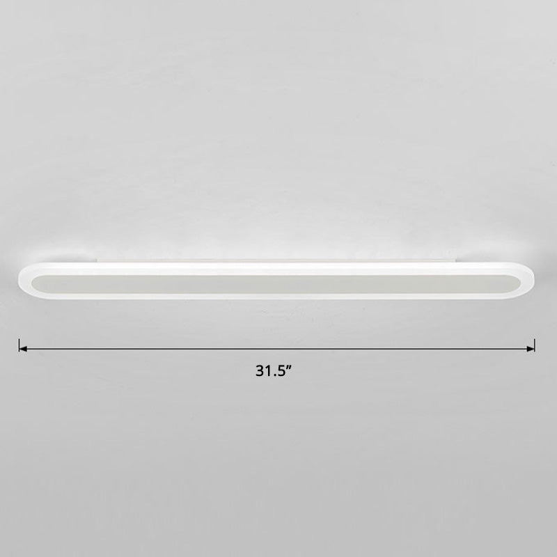 Acrylic Bar Shaped Wall Lighting Nordic Style LED Surface Wall Sconce for Corridor Clearhalo 'Modern wall lights' 'Modern' 'Wall Lamps & Sconces' 'Wall Lights' Lighting' 2466049