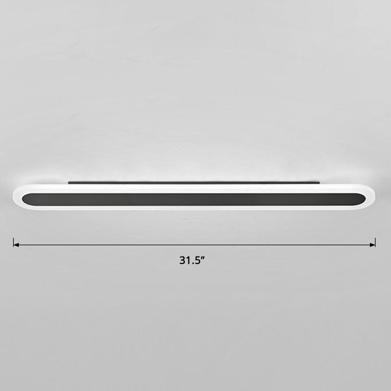 Acrylic Bar Shaped Wall Lighting Nordic Style LED Surface Wall Sconce for Corridor Clearhalo 'Modern wall lights' 'Modern' 'Wall Lamps & Sconces' 'Wall Lights' Lighting' 2466051