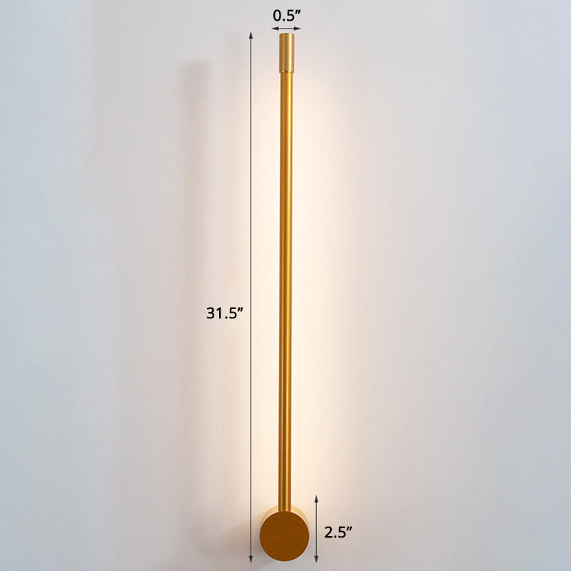 Slim Rod Stairs Sconce Lamp Aluminum Minimalist LED Wall Mounted Lighting Fixture Clearhalo 'Cast Iron' 'Glass' 'Industrial' 'Modern wall lights' 'Modern' 'Tiffany' 'Traditional wall lights' 'Wall Lamps & Sconces' 'Wall Lights' Lighting' 2466404