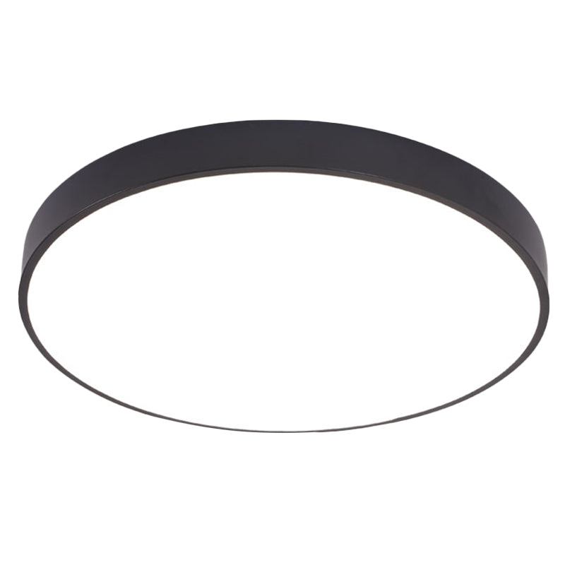 Round Corridor LED Flush Light Fixture Metal Nordic Ceiling Lighting with Acrylic Diffuser Clearhalo 'Ceiling Lights' 'Close To Ceiling Lights' 'Close to ceiling' 'Flush mount' Lighting' 2466838