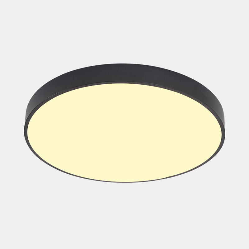 Round Corridor LED Flush Light Fixture Metal Nordic Ceiling Lighting with Acrylic Diffuser Clearhalo 'Ceiling Lights' 'Close To Ceiling Lights' 'Close to ceiling' 'Flush mount' Lighting' 2466846