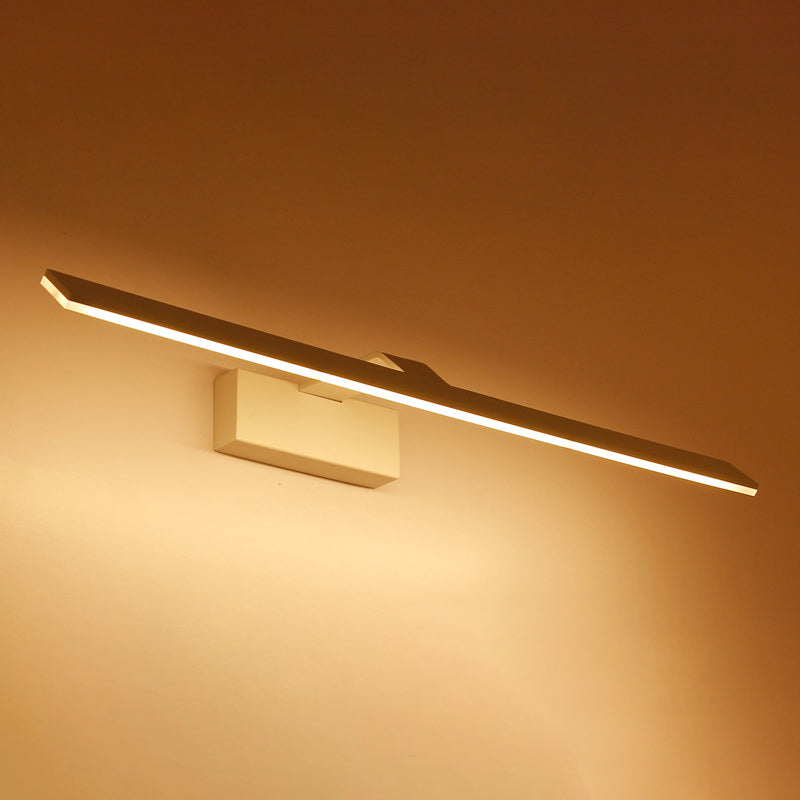 Bar Shaped Bath LED Mirror Light Acrylic Minimalistic Vanity Wall Lighting Fixture Clearhalo 'Modern wall lights' 'Modern' 'Vanity Lights' 'Wall Lights' Lighting' 2468313