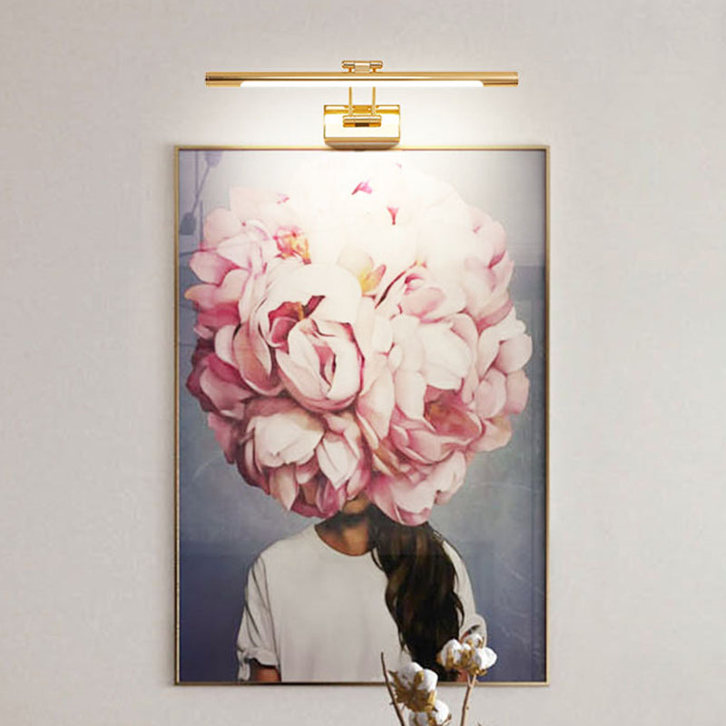 Rotatable Tubular Vanity Wall Sconce Antique Style Metal LED Wall Mount Lighting Clearhalo 'Vanity Lights' 'Wall Lights' Lighting' 2468396