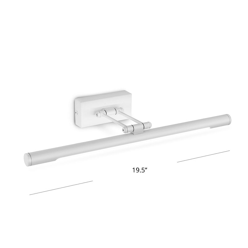 Rotatable Tubular Vanity Wall Sconce Antique Style Metal LED Wall Mount Lighting Clearhalo 'Vanity Lights' 'Wall Lights' Lighting' 2468402