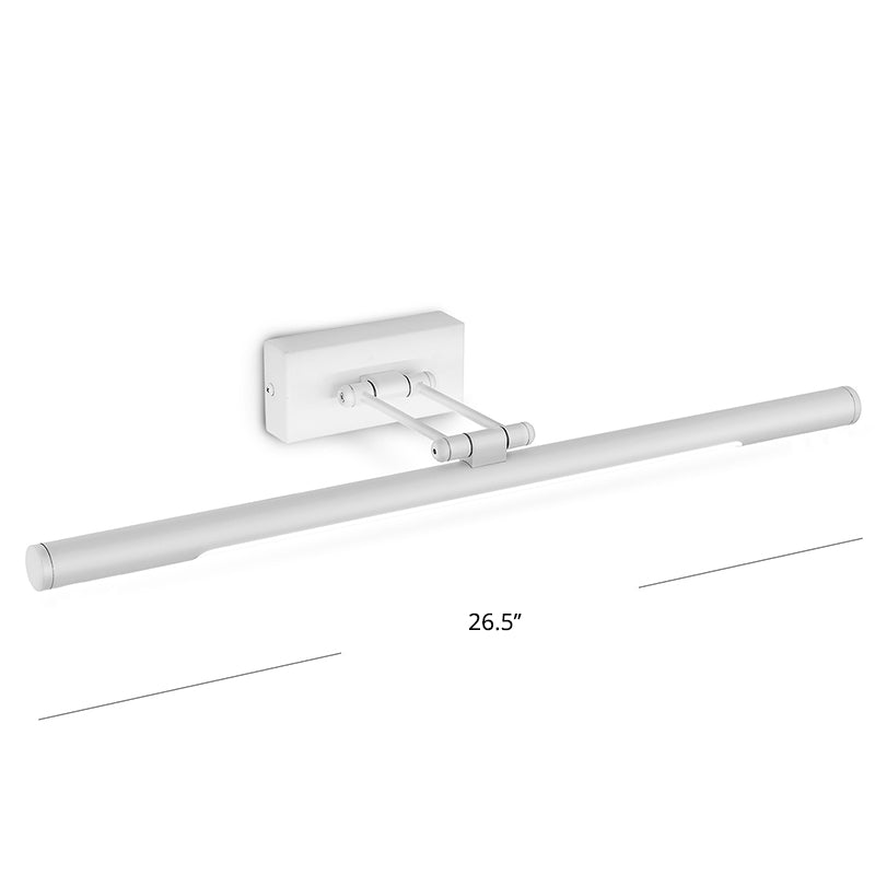 Rotatable Tubular Vanity Wall Sconce Antique Style Metal LED Wall Mount Lighting Clearhalo 'Vanity Lights' 'Wall Lights' Lighting' 2468406