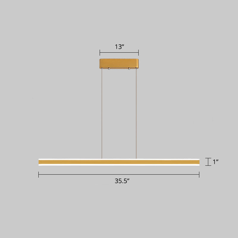 Triangular Pole Shaped Island Light Simple Aluminum LED Hanging Lamp for Restaurant Clearhalo 'Ceiling Lights' 'Island Lights' Lighting' 2468441