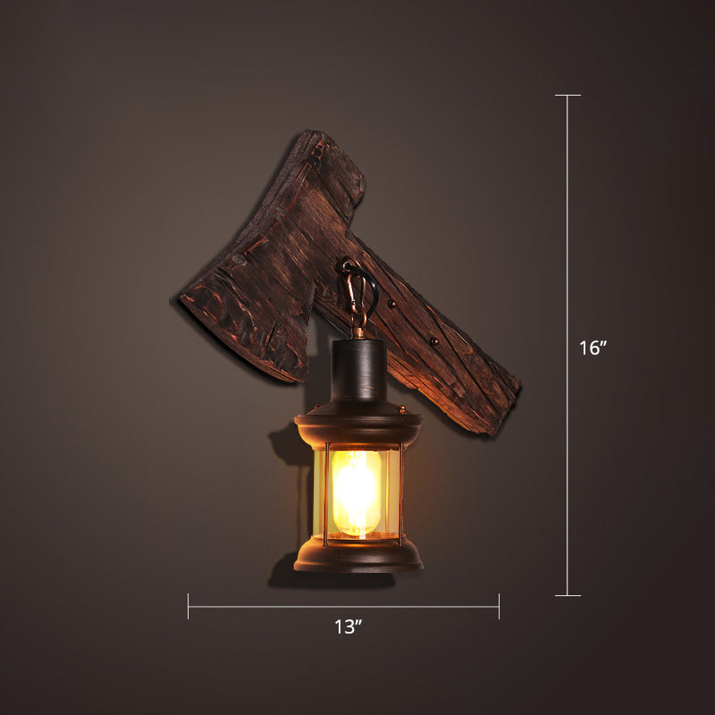 Nautical Geometrical Wall Lamp Wooden Wall Mount Lighting Fixture for Living Room Clearhalo 'Industrial wall lights' 'Industrial' 'Middle century wall lights' 'Rustic wall lights' 'Tiffany' 'Wall Lamps & Sconces' 'Wall Lights' Lighting' 2468624