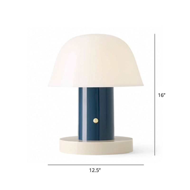 Designer Mushroom Shaped Night Table Light Metal 2-Light Living Room Accent Lamp Clearhalo 'Lamps' 'Table Lamps' Lighting' 2478167