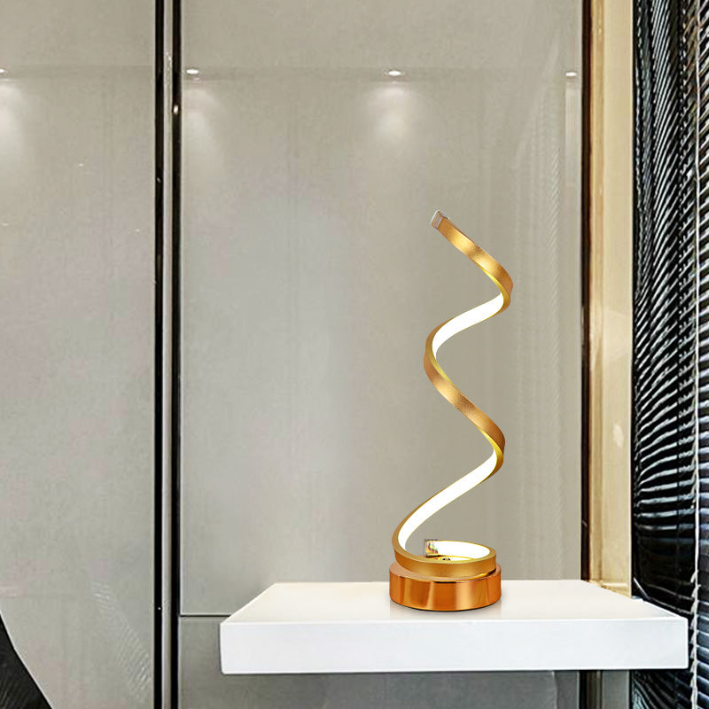 Acrylic Curve Night Light Stylish Minimalist LED Accent Table Lamp for Living Room Clearhalo 'Lamps' 'Table Lamps' Lighting' 2478243