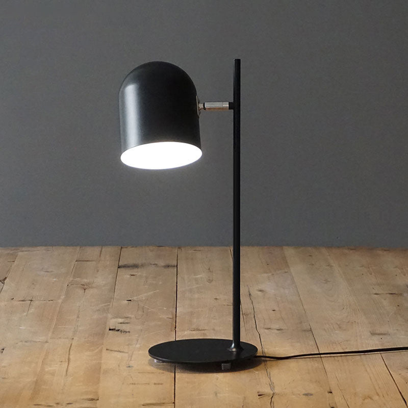 Novelty Macaron Bell Shade Nightstand Light Metal 1 Bulb Kids Bedroom Table Lamp Black Clearhalo 'Lamps' 'Table Lamps' Lighting' 2478523