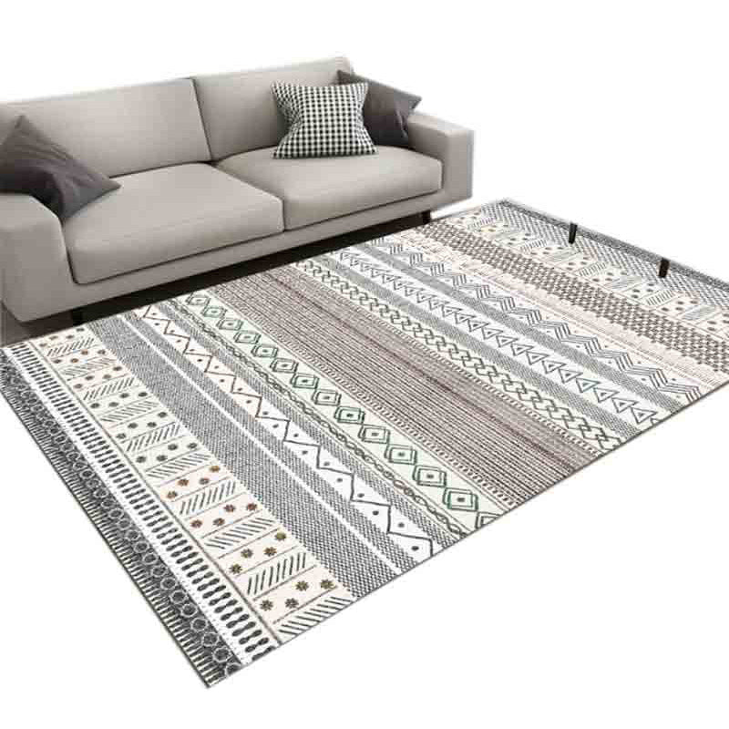 Southwestern Geometric Print Rug Multicolor Cotton Blend Area Carpet Non-Slip Easy Care Indoor Rug for Parlor Clearhalo 'Area Rug' 'Rugs' 'Southwestern' Rug' 2479888