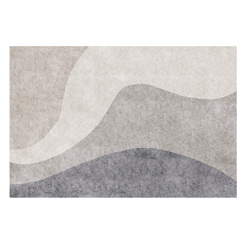 Multicolor Western Rug Cotton Blend Color Block Indoor Rug Anti-Slip Backing Stain-Resistant Area Carpet for Bedroom Cream Gray Clearhalo 'Area Rug' 'Rug' 2479942