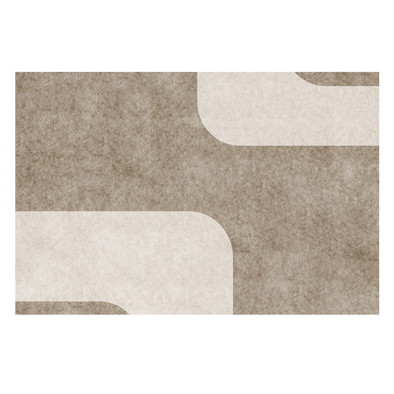 Multicolor Western Rug Cotton Blend Color Block Indoor Rug Anti-Slip Backing Stain-Resistant Area Carpet for Bedroom Light Coffee Clearhalo 'Area Rug' 'Rug' 2479944