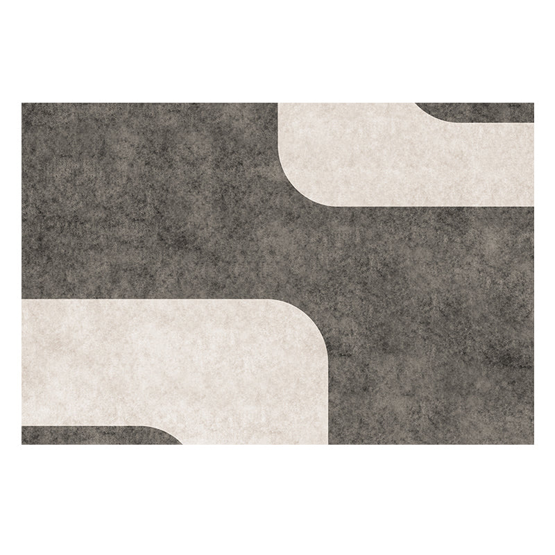 Multicolor Western Rug Cotton Blend Color Block Indoor Rug Anti-Slip Backing Stain-Resistant Area Carpet for Bedroom Dark Gray Clearhalo 'Area Rug' 'Rug' 2479946