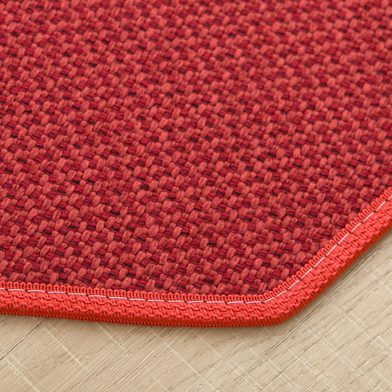 Multi Color Country Rug Jute Solid Color Area Carpet Non-Slip Backing Stain-Resistant Easy Care Indoor Rug for Room Red Clearhalo 'Area Rug' 'Rug' 2480071