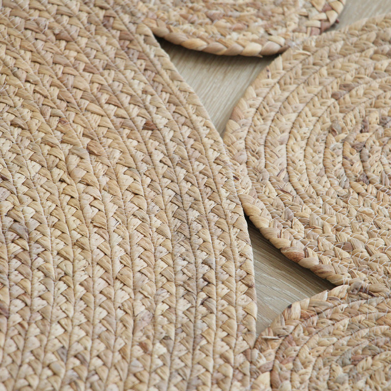 Wood Color Lodge Rug Jute Solid Colored Area Carpet Pet Friendly Easy Care Stain-Resistant Indoor Rug for Decor Clearhalo 'Area Rug' 'Rug' 2480124