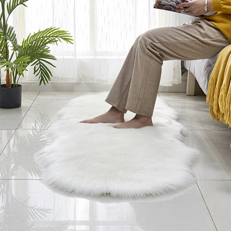 Contemporary Solid Color Rug Multi Colored Cotton Blend Area Carpet Anti-Slip Backing Stain-Resistant Indoor Rug for Room Clearhalo 'Area Rug' 'Casual' 'Rugs' Rug' 2480276