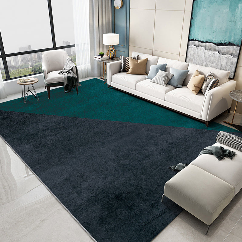 Luxury Geometric Printed Rug Multi Color Cotton Blend Indoor Rug Easy Care Pet Friendly Area Carpet for Living Room Blackish Green Clearhalo 'Area Rug' 'Rug' 2480422