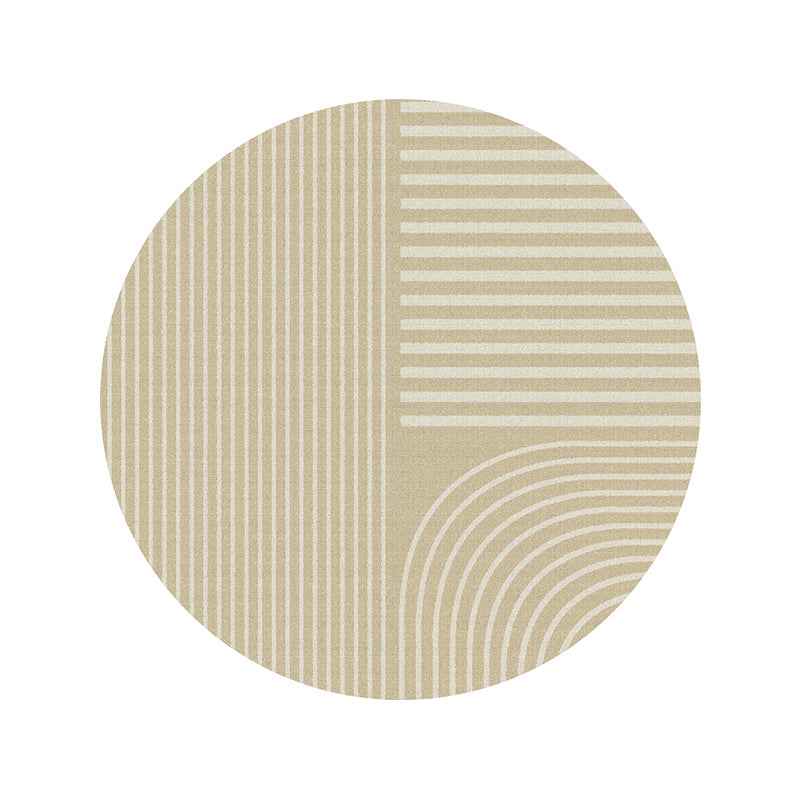 Multi-Color Nordic Rug Cotton Blend Stripe Pattern Area Carpet Non-Slip Pet Friendly Indoor Rug for Room Camel Clearhalo 'Area Rug' 'Rug' 2480612