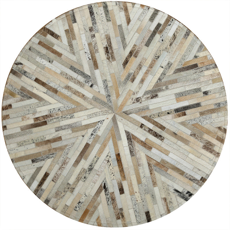 Scandinavian Living Room Rug Multi-Color Geometric Printed Indoor Rug Cowhide Non-Slip Pet Friendly Area Carpet Wood Clearhalo 'Area Rug' 'Modern' 'Rugs' Rug' 2480787