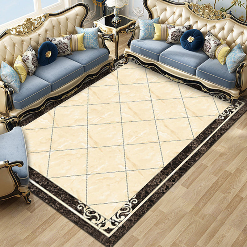 Contemporary Living Room Rug Multicolored Plaid Pattern Indoor Rug Polyster Anti-Slip Backing Stain-Resistant Area Carpet Clearhalo 'Area Rug' 'Modern' 'Rugs' Rug' 2480885