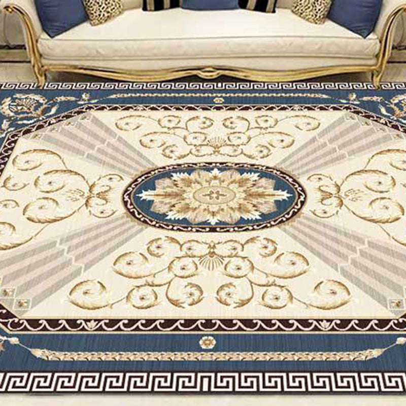 Multicolor Modern Rug Polyster Floral Printed Area Carpet Anti-Slip Backing Stain-Resistant Indoor Rug for Parlor Clearhalo 'Area Rug' 'Modern' 'Rugs' Rug' 2480915