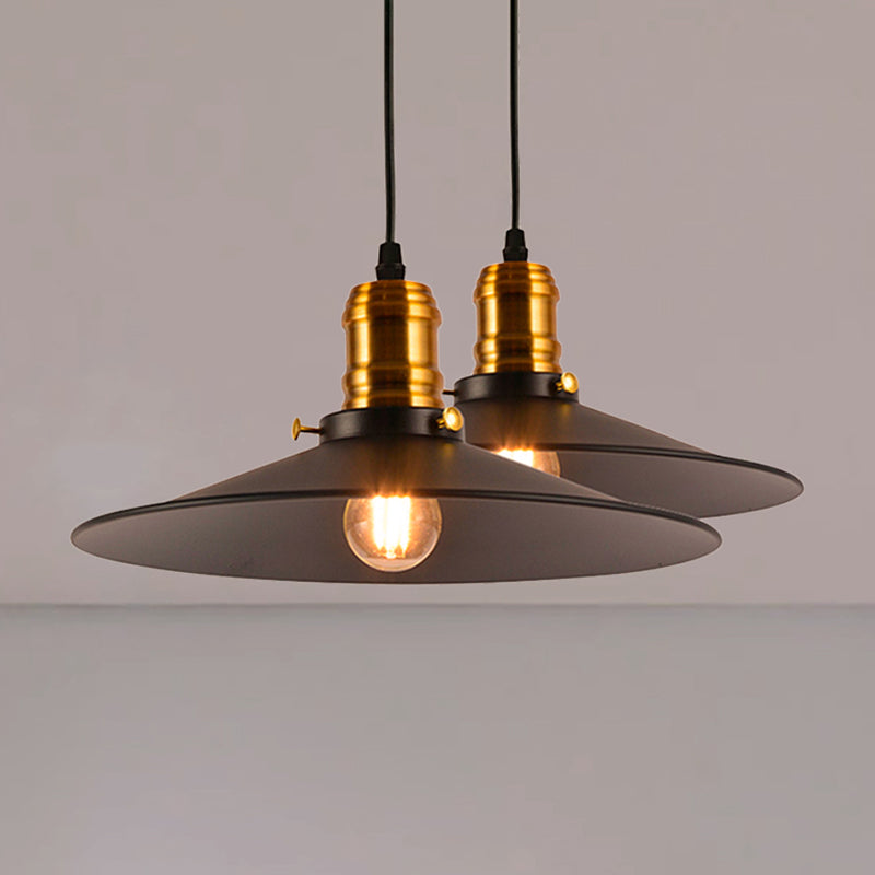 1/2/3-Pack Cone Metallic Hanging Light Industrial Style 8.5"/10" Wide 1 Bulb Dining Table Pendant Lamp in Black Finish Black 2 Clearhalo 'Art Deco Pendants' 'Black' 'Cast Iron' 'Ceiling Lights' 'Ceramic' 'Crystal' 'Industrial Pendants' 'Industrial' 'Metal' 'Middle Century Pendants' 'Pendant Lights' 'Pendants' 'Rustic Pendants' 'Tiffany' Lighting' 249421