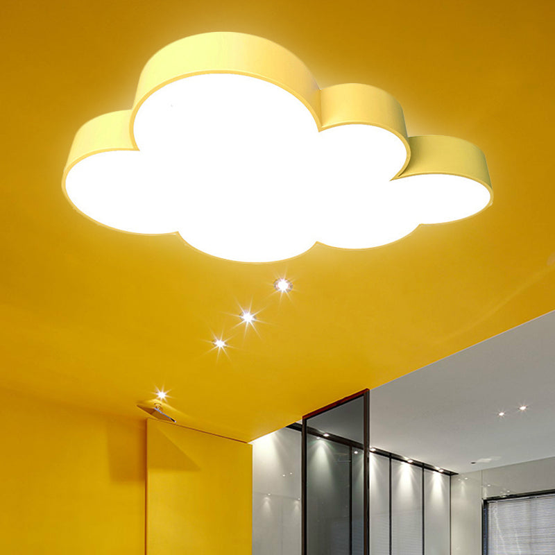 Acrylic Cloud Ceiling Flush Mount Modern Flush Mount Ceiling Light for Classroom Kid Bedroom Clearhalo 'Ceiling Lights' 'Close To Ceiling Lights' 'Close to ceiling' 'Flush mount' Lighting' 251373