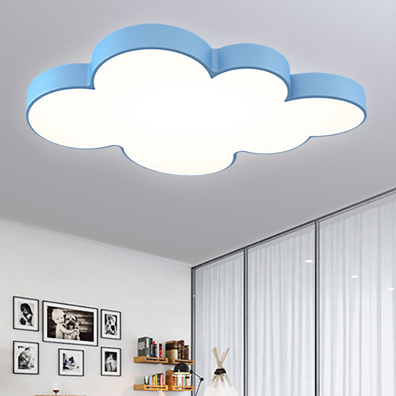 Acrylic Cloud Ceiling Flush Mount Modern Flush Mount Ceiling Light for Classroom Kid Bedroom Clearhalo 'Ceiling Lights' 'Close To Ceiling Lights' 'Close to ceiling' 'Flush mount' Lighting' 251375