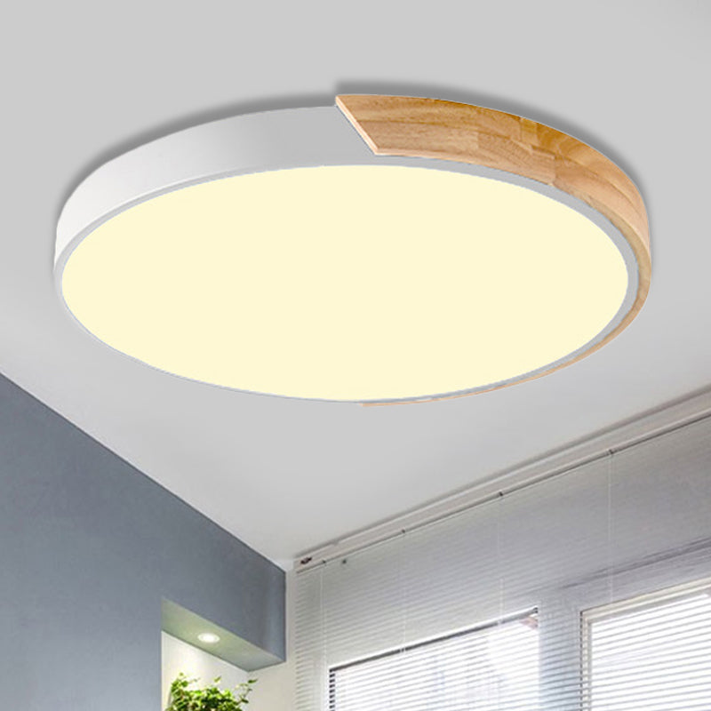 Macaron Loft Circle Flush Ceiling Light Acrylic LED Ceiling Lamp for Kindergarten Clearhalo 'Ceiling Lights' 'Close To Ceiling Lights' 'Close to ceiling' 'Flush mount' Lighting' 251405