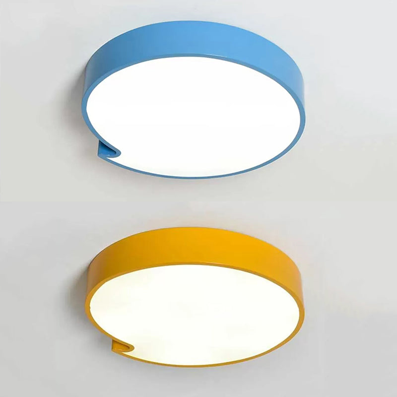 Living Room Round Flush Mount Light Acrylic and Metal Simple Style Ceiling Light Clearhalo 'Ceiling Lights' 'Close To Ceiling Lights' 'Close to ceiling' 'Flush mount' Lighting' 25205