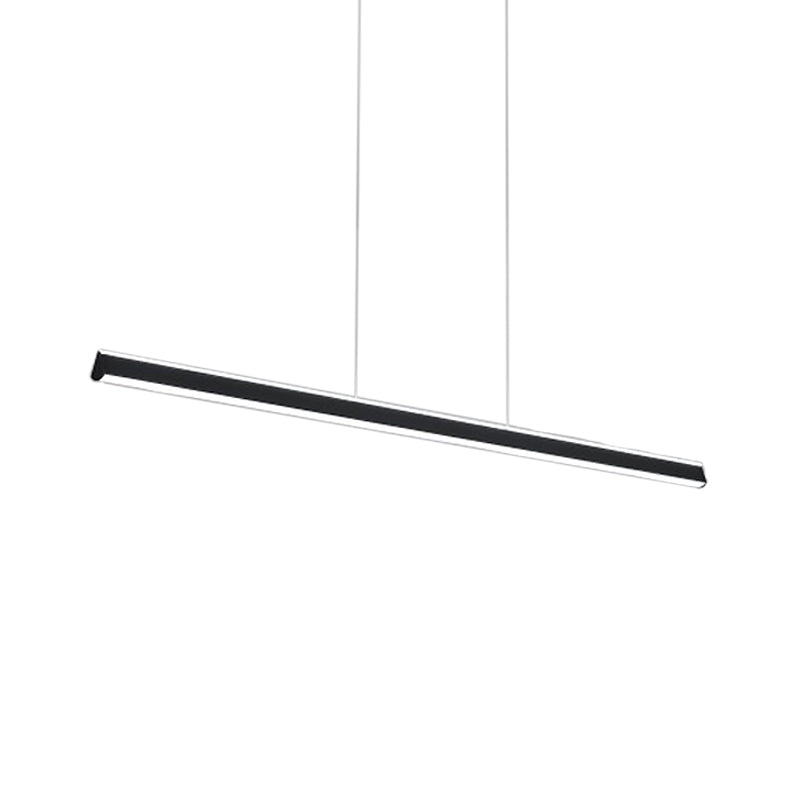 Triangular Prism Bar Pendant Lamp Simple Aluminum Dining Room LED Hanging Island Light Clearhalo 'Ceiling Lights' 'Island Lights' Lighting' 2546554