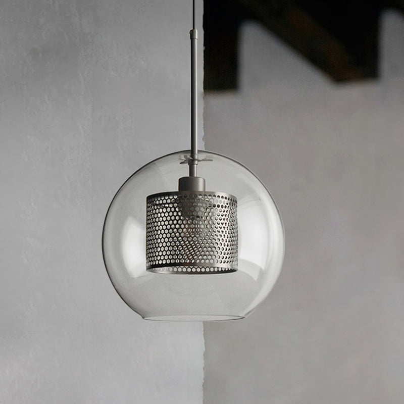 Clear Glass Pendant Light Modern 1 Light Hanging Light Fixtures For Dining Room Table Clearhalo 'Ceiling Lights' 'Glass shade' 'Glass' 'Modern Pendants' 'Modern' 'Pendant Lights' 'Pendants' Lighting' 2548898