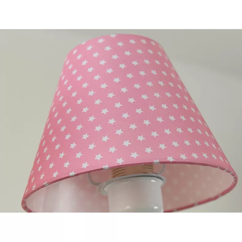 3 Lights Plaid Shade Chandelier with Little Kid Deco Modern Metal Hanging Lamp for Bedroom Clearhalo 'Ceiling Lights' 'Chandeliers' Lighting' options 25509