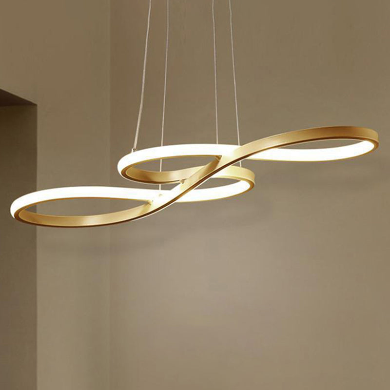 Contemporary Musical Note Chandelier Light Metal Suspension Light for Restaurant Clearhalo 'Ceiling Lights' 'Chandeliers' 'Modern Chandeliers' 'Modern' Lighting' 2552602