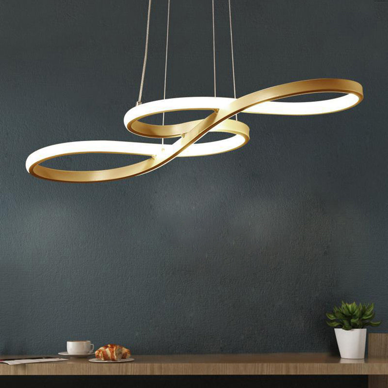 Contemporary Musical Note Chandelier Light Metal Suspension Light for Restaurant Clearhalo 'Ceiling Lights' 'Chandeliers' 'Modern Chandeliers' 'Modern' Lighting' 2552605