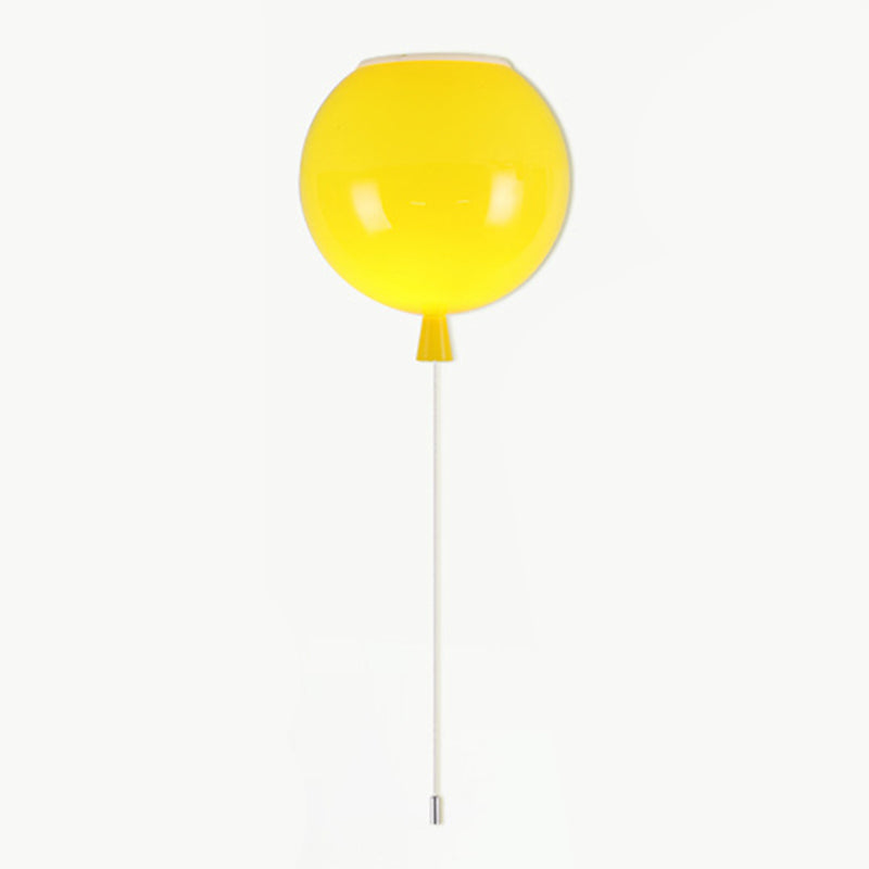 Modern Balloon Flush Mount Lighting Plastic LED Kindergarten Flush Ceiling Light Yellow Clearhalo 'Ceiling Lights' 'Close To Ceiling Lights' 'Close to ceiling' 'Flush mount' Lighting' 2553163