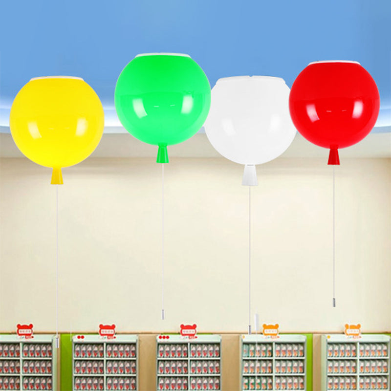 Modern Balloon Flush Mount Lighting Plastic LED Kindergarten Flush Ceiling Light Clearhalo 'Ceiling Lights' 'Close To Ceiling Lights' 'Close to ceiling' 'Flush mount' Lighting' 2553165
