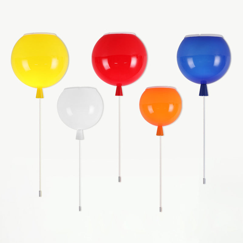 Modern Balloon Flush Mount Lighting Plastic LED Kindergarten Flush Ceiling Light Clearhalo 'Ceiling Lights' 'Close To Ceiling Lights' 'Close to ceiling' 'Flush mount' Lighting' 2553171