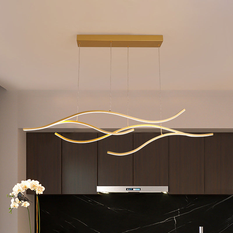 Bare Branch Metal Pendant Lighting Fixture Simplicity LED Island Light for Open Kitchen Clearhalo 'Ceiling Lights' 'Island Lights' Lighting' 2553282